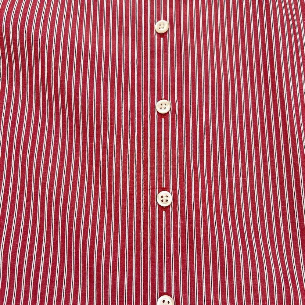 Talbots Women's Blouse Striped Buttons Shirt Top Size 12 French Cuffs Links LS - Picture 4 of 16